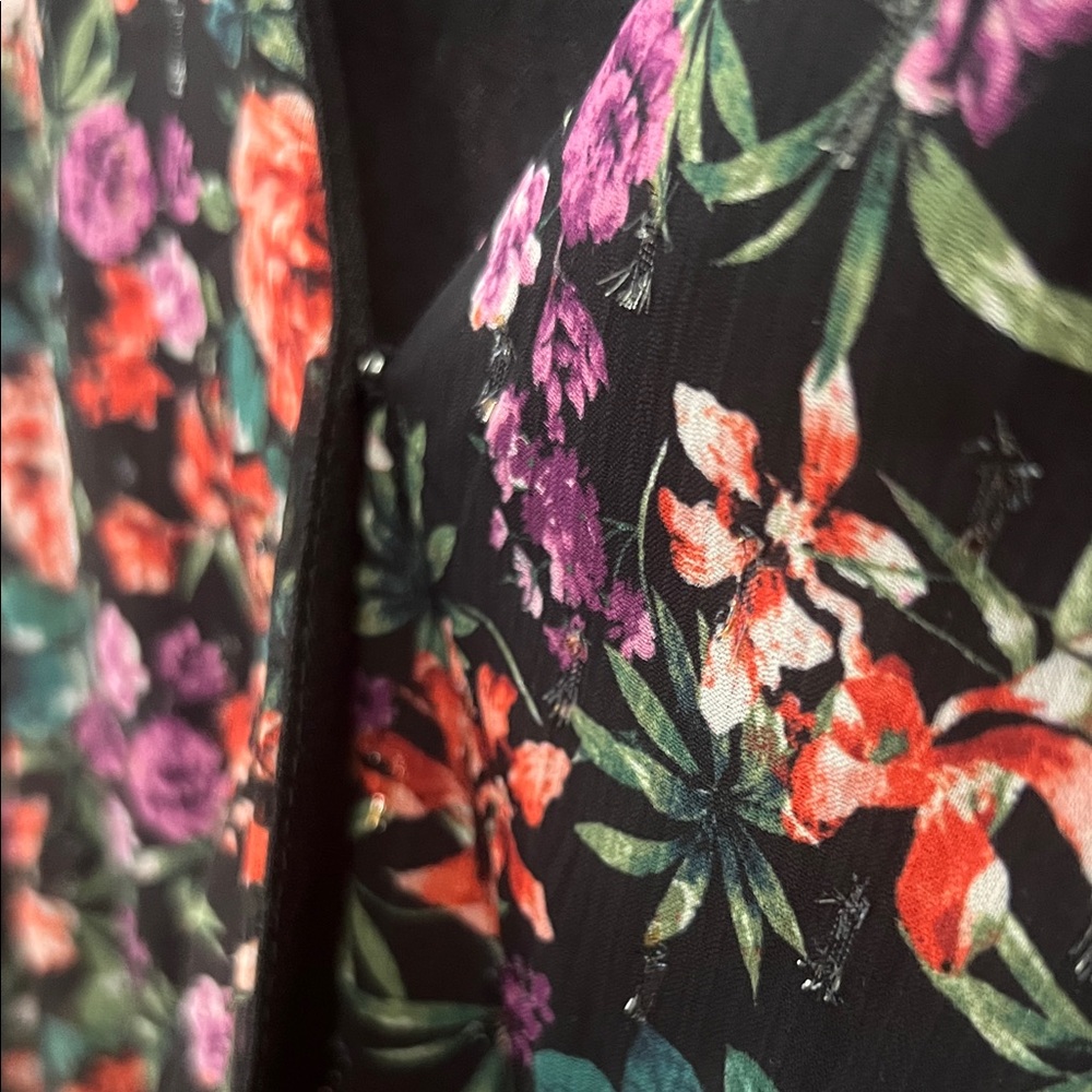 Peach Love California Vibrant Floral Dress - Picture 4 of 6